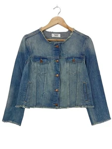 MANGO DENIM & TEES Cazadora vaquera Mujeres Talla EU 38 azul look casual - Imagen 1 de 5