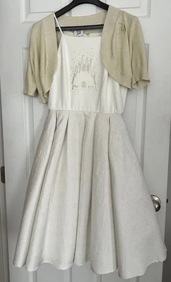 Precioso Vestido Disney Dress Shop Fantasyland con Suéter INMACULADO - Talla Pequeña Foto 1 de 4