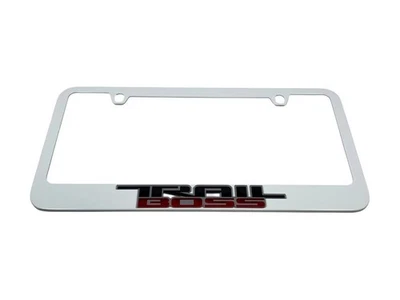 Marco de matrícula blanco Chevrolet Trail Boss Foto 1 de 3
