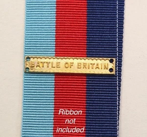 WW2 British 1939 45 Star Medal Clasp Battle Of Britain Ribbon Bar Commonwealth - Picture 1 of 1