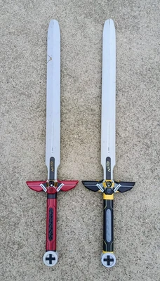 Set of 2 Nerf N-Force Foam Marauder 2-Hand Long Sword 40" *READ* FOR REPAIR - Image 1 of 4