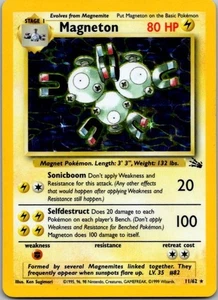 1999 Pokemon Magneton 11/62 Fossil Holo Unlimited Near Mint WoTC Vintage - Bild 1 von 2