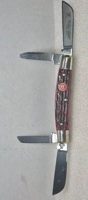 ZWILLING J.A. HENCKELS GERMANY HK-1-B Four Blade Congress Red Bone See Notes  - Image 1 of 4