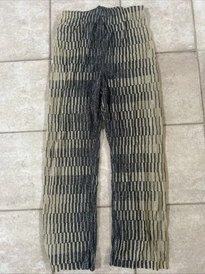 Брюки для беременных EUC Vivienne Tam Pea In The Pod металлик черное золото прямоугольники 1 - Изображение 1 из 4