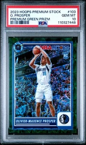  2023 PANINI HOOPS PREMIUM STOCK #103 O. PROSPER PREMIUM GREEN PRIZM - Bild 1 von 2