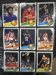 1979-80 Topps Basketball 9 Karten Lot - Bild 1 von 2