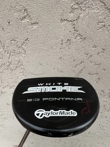 TaylorMade White Smoke Big Fontana Black Putter 35" LH Round Mallet - Picture 1 of 8