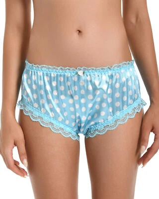 Satin Frilly Lace Sissy French Knickers Briefs Panties - Image 1 of 4