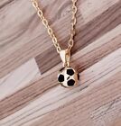 Football Necklace Chain Pendant Sports Men Boys Kids Son Gold Stainless Steel