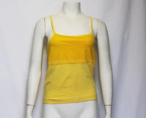 Champion Womens Seamless Yellow Stripe Cami Double Dry Size L - XL - Picture 1 of 7