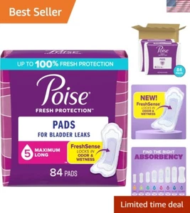 Incontinence Pads & Postpartum Incontinence Pads, 5 Drop Maximum Absorbency, ... - Picture 1 of 8