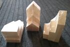 3 x 3 DYO Wooden Houses 7x7.5x15cm Hobbycraft New Sealed See Pics