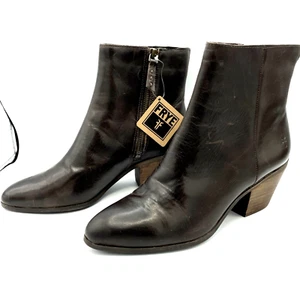 Botas de Cuero Frye Meghan Marrón Moca Botines Talla 8.5 Calidad Confort - Imagen 1 de 13