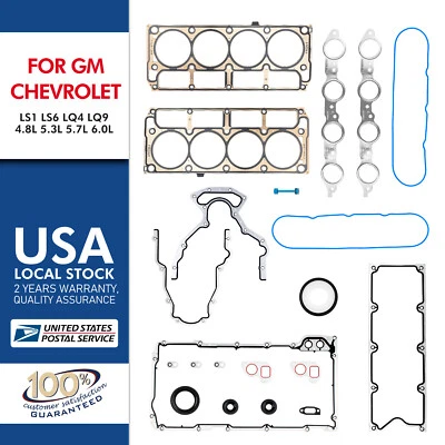 Juego de juntas LS apto para Chevrolet Silverado 2500 HD 2003-2009 6,0 L V8 Foto 1 de 4