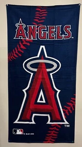 LOS ANGELES ANGELS MLB 60"X30" BEACH BATH DORM TOWEL FREE SHIP - Picture 1 of 2