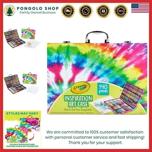 Travel-Friendly Art Supplies - 140-Piece Kids Tie-Dye Drawing Case for Ages 5-7 - Picture 1 of 9