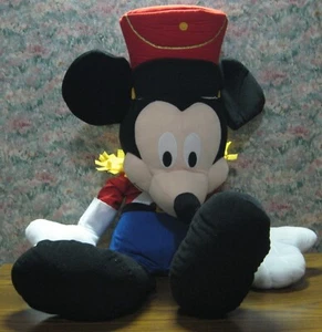Disney Mickey Mouse Giant 30" Plush Nutcracker Christmas Holiday - 2002 Vintage - Picture 1 of 5