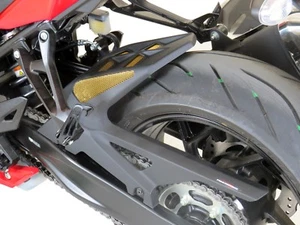 Abrazadera trasera Suzuki GSX-S750 17-18 malla dorada negra mate - Powerbronze - Imagen 1 de 2