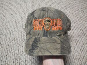 VINTAGE 90s Stone Cold Steve Austin Hat WWF Austin 3:16 Camo Hunting Rare Retro