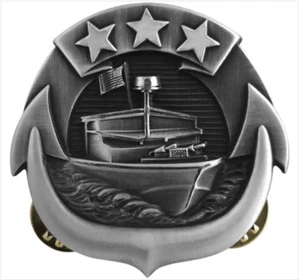 GENUINE U.S. NAVY BADGE: SMALL CRAFT ENLISTED - REGULATION SIZE - Picture 1 of 1