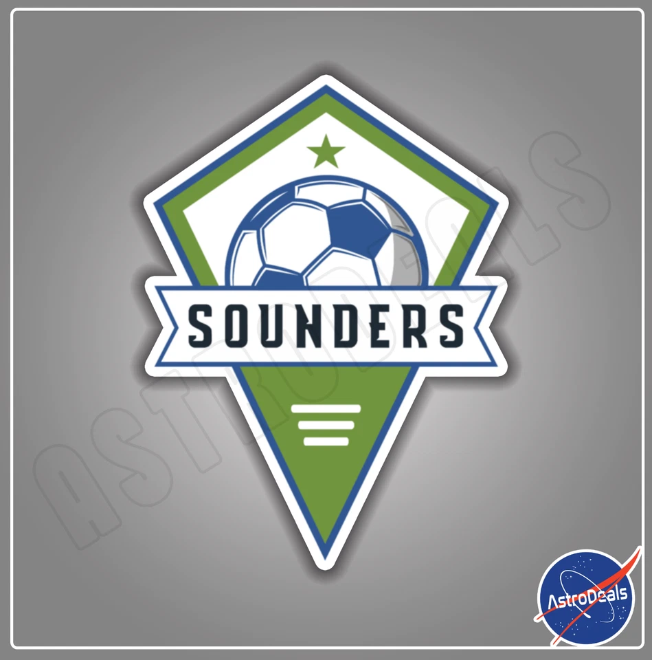 Seattle Sounders FC MLS Soccer Football Logo Sticker Decal *Size: 3"-12"* - Image 1 of 1