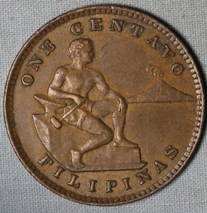 Filippine 1903 ~ Bronzo 1 Centavo ~ Stati Uniti Territorio ~ AU~99 ¢ spedizione - Foto 1 di 2