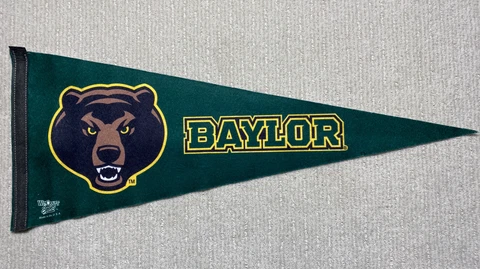 VTG Baylor University Bears Collegiate Pacific Wool NCAA Felt Pennant 30 inch Cover