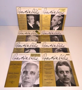 8 Hungaroton BARTOK BELA LP's, Budapest Philharmonic / Symphony Orchestra NM VG+ - Foto 1 di 13