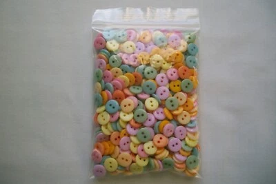 Pastels 360 Pieces 9mm 3/8" Buttons for Doll Clothes, Crafts, Scrapbooking - Image 1 of 4