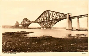 Forth Bridge Edinburgh Scotland by AE. Edwards & Son Postcard First Major Steel - Picture 1 of 4