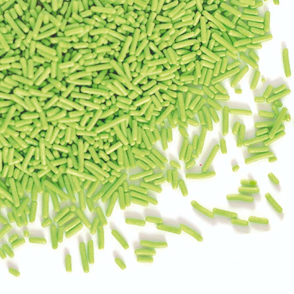 Green Vermicelli Cake Decorating Sprinkles 30g BakeArt for Cup Cakes  - Image 1 of 1