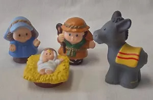 Figuras de 4 piezas Fisher Price Little People Natividad Cuento de Navidad - Imagen 1 de 7