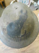WW1 US AEF 174th Aero Squadron Black Cat Painted Named Soldier Helmet & Liner
