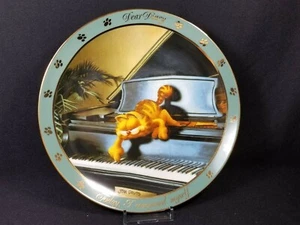 Vintage 1990 Jim Davis/Garfield Dear Diary Plate #1 "I Composed Myself" NIB/COA - Picture 1 of 8