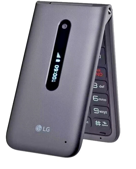 LG Classic Flip L125DL - 8GB - Gray (TracFone) (Prepaid) LOCKED TO TRACFONE. - Image 1 of 4