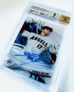 2018 Bowman High Tek Shohei Ohtani Auto Rookie Card RC Tides SSP #6/10 BGS 9 💎 - Picture 1 of 4
