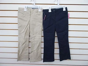 Girls Nautica $36 Khaki or Navy Skinny Boot Cut Pants Sz 8Slim & 4Reg. - 16 Reg. - Picture 1 of 7