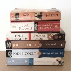 Jodi Picoult Books LOT OF 6 Paperback Novels Mixed Titles Adult Fiction - Picture 1 of 8