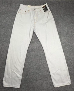Levis 501 - 90s - USA Straight Leg Jeans White Bleached 29x32 - Picture 1 of 10