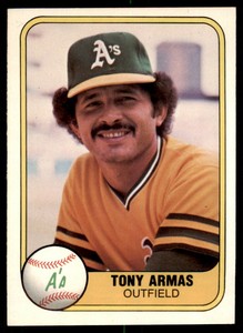 1981 Fleer Tony Armas .  Oakland Athletics #575