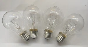 4x 40w BOMBILLAS TRANSPARENTES GLS TORNILLO ES E27 EN FILAMENTO INCANDESCENTE TRADICIONAL - Imagen 1 de 3