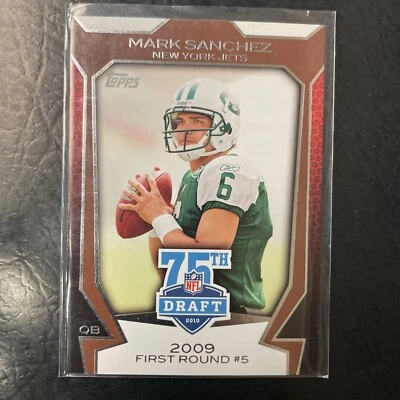 2010 Topps NFL Draft 75th Anniversary Mark Sanchez #75DA-9 - Image 1 of 2