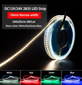 16.4ft 12V/24V Flexible LED Strip Lights 240leds/m LED Tape for Car Truck Home - Picture 1 of 30