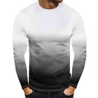 Men T-shirts Tops Slim Fit Sports Activewear Tee Breathable Warm Casual