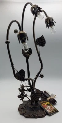 Dale Tiffany lamp with fairy On A Swing No Shades - Image 1 of 4