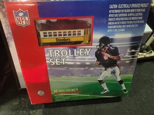 MTH PITTSBURGH STEELERS # 30-4169-1 Bump-N-Go Trolley Set Neu im Karton - Bild 1 von 5