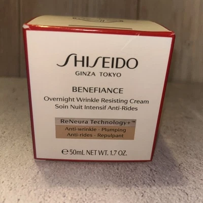 资生堂 Benefiance 隔夜抗皱霜 50 毫升/1.7 盎司 全新 — 第 1/4 张图片