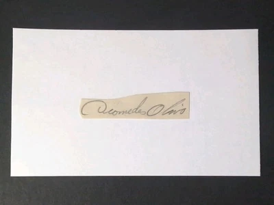 Diomedes Olivo (d.1977) Signed Autograph Cut Pittsburgh Pirates Debut 1960 - Image 1 of 2