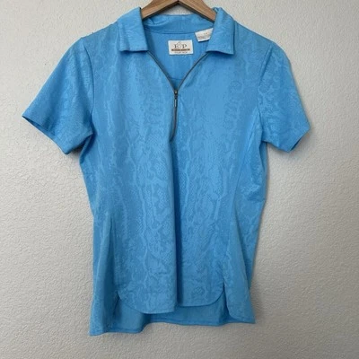 Camiseta polo de golf EP Pro Tour Tech para mujer pequeña informal manga corta azul usada en excelente estado Foto 1 de 4