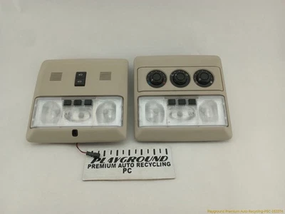 Land Rover LR3 Pair Of Front & Rear Center Dome Light Lamp Tan Fits 2008-2009 08 — 第 1/4 张图片